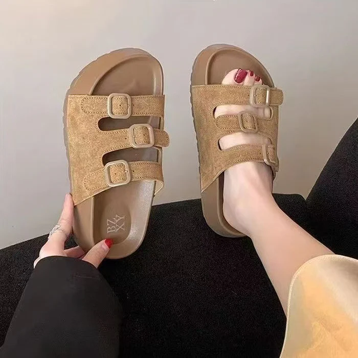 Damen Komfortable Clogs mit verstellbaren Schnallen Heidi Mode - Image 5