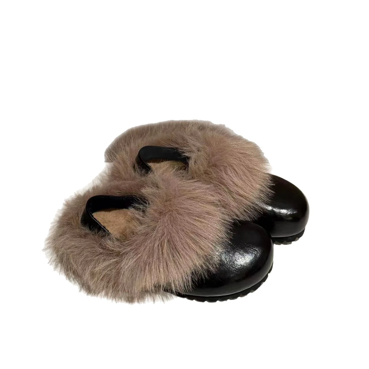 Damen Komfortable Clogs mit warmem Fellkragen und rutschfester Sohle Heidi Mode - Image 5