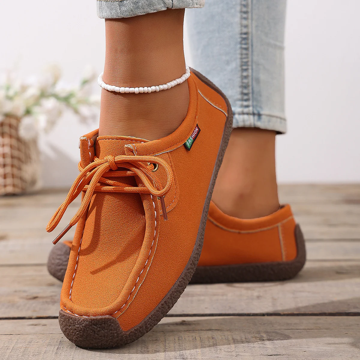 Damen Komfortable Freizeitschuhe mit modischem Schnürsystem Heidi Mode - Image 4