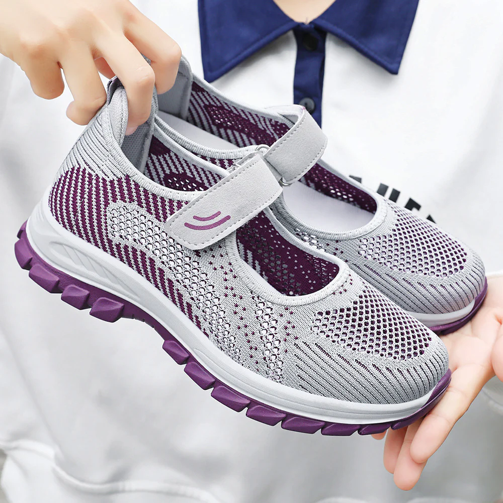 Damen Komfortable Freizeitschuhe mit verstellbarem Klettverschluss Heidi Mode - Image 2