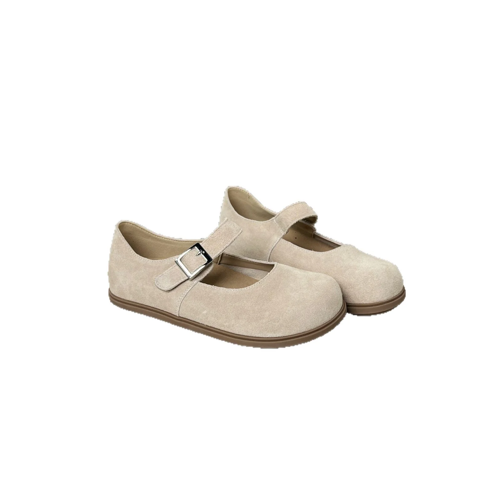 Damen Komfortable Halbschuhe mit verstellbarem Riemen und weichem Wildleder Heidi Mode - Image 5