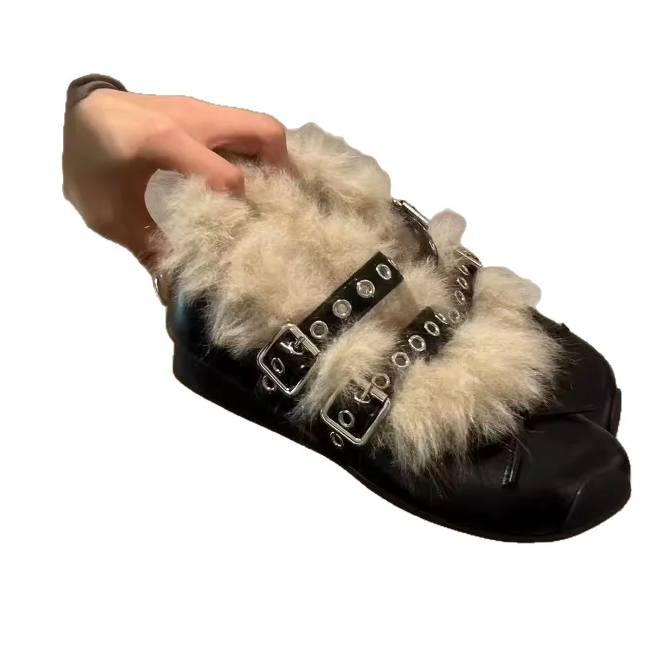 Damen Komfortable Hausschuhe mit kuscheligem Innenfutter und modischem Riemen Heidi Mode - Image 5