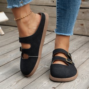 Damen Komfortable Hausschuhe mit verstellbaren Riemen Heidi Mode - Image 8