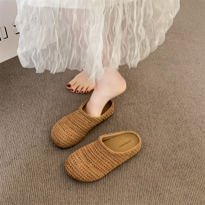 Damen komfortable Hüttenschuhe mit atmungsaktiver Strickstruktur Heidi Mode - Image 6