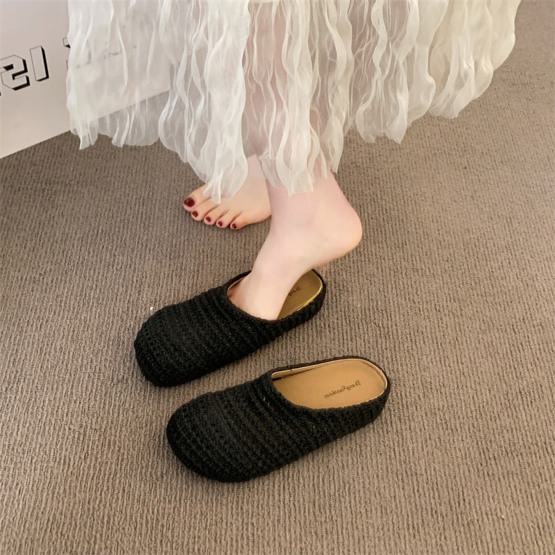 Damen komfortable Hüttenschuhe mit atmungsaktiver Strickstruktur Heidi Mode - Image 7