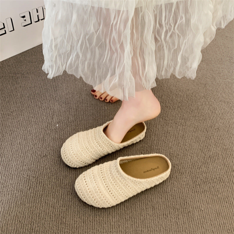 Damen komfortable Hüttenschuhe mit atmungsaktiver Strickstruktur Heidi Mode - Image 8