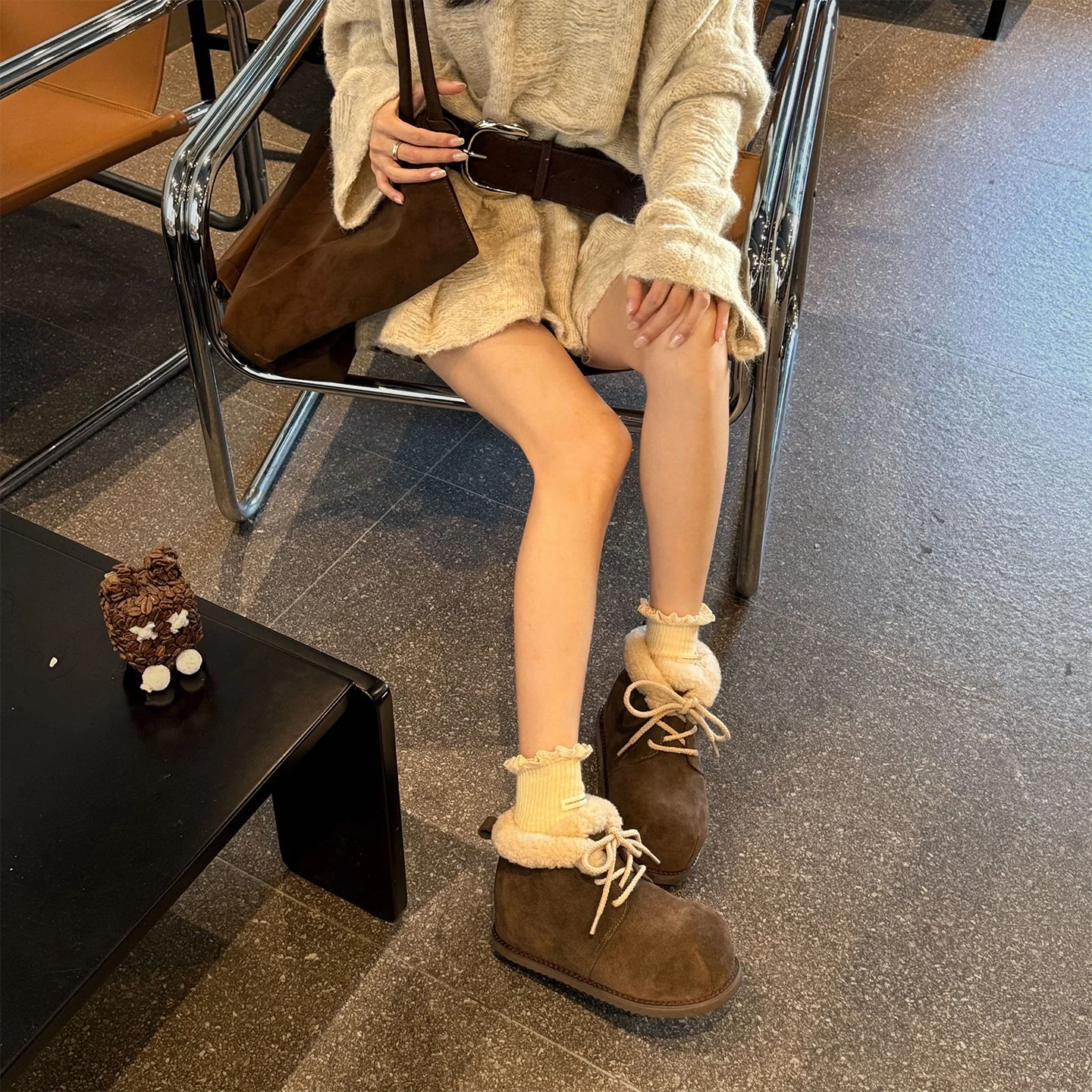 Damen Komfortable Hüttenschuhe mit kuscheligem Innenfutter Heidi Mode - Image 3