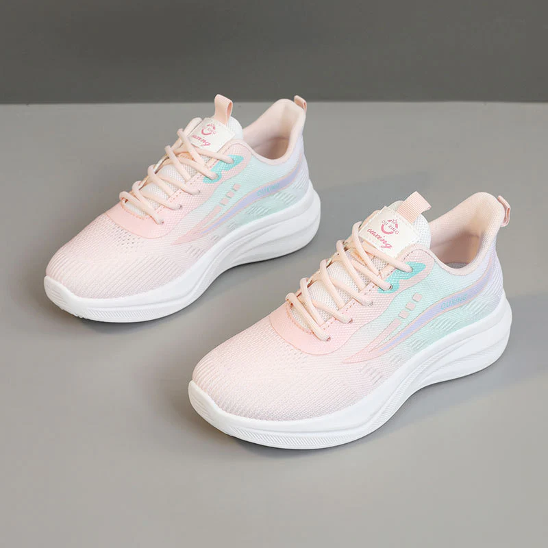Damen Komfortable Lauf-Sneaker mit atmungsaktivem Mesh-Obermaterial und flexiblem Design Heidi Mode - Image 2