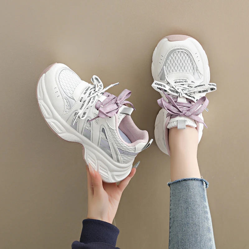 Damen Komfortable Lauf-Sneaker mit atmungsaktiver Netz-Oberfläche und dämpfender Sohle Heidi Mode - Image 4