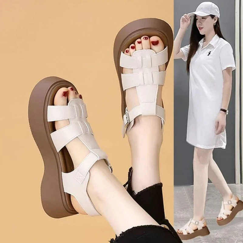 Damen Komfortable Plateau-Sandalen mit verstellbaren Riemen und modischem Design Heidi Mode - Image 2