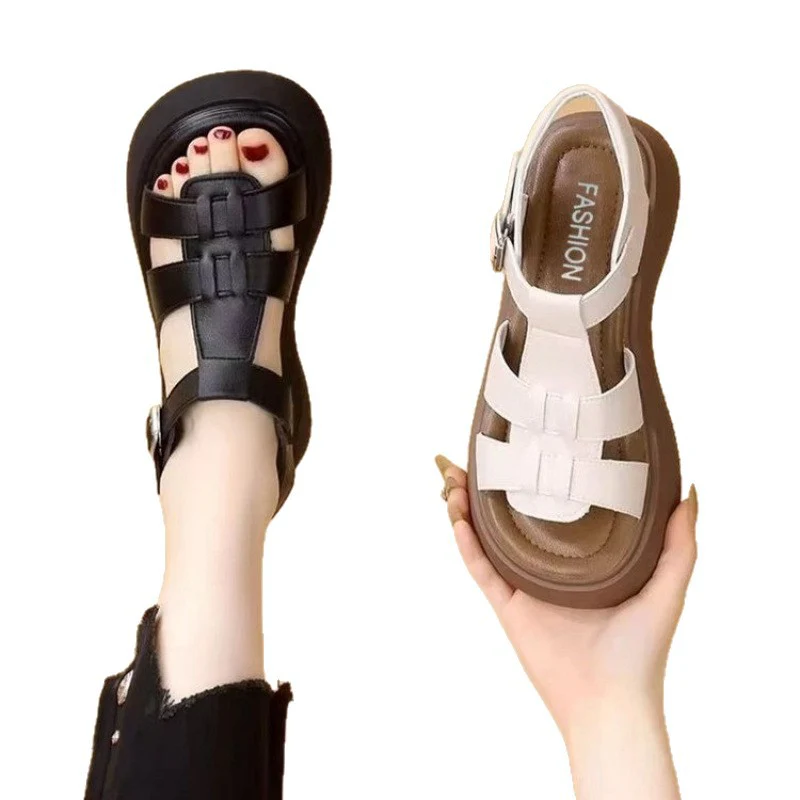 Damen Komfortable Plateau-Sandalen mit verstellbaren Riemen und modischem Design Heidi Mode - Image 5