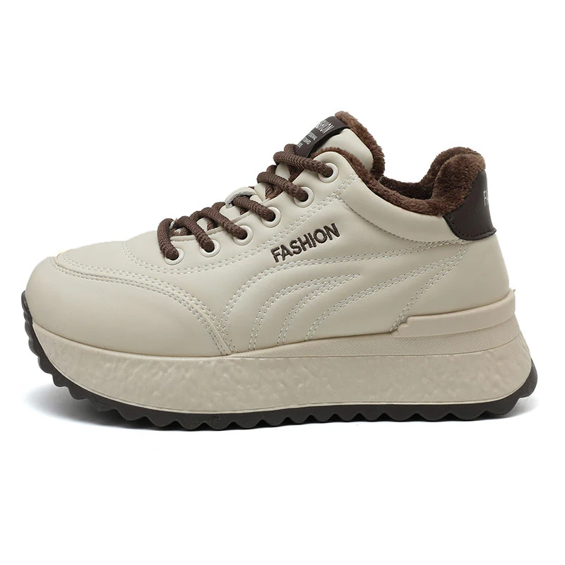 Damen Komfortable Plateau-Sneaker mit warmem Innenfutter Heidi Mode - Image 5