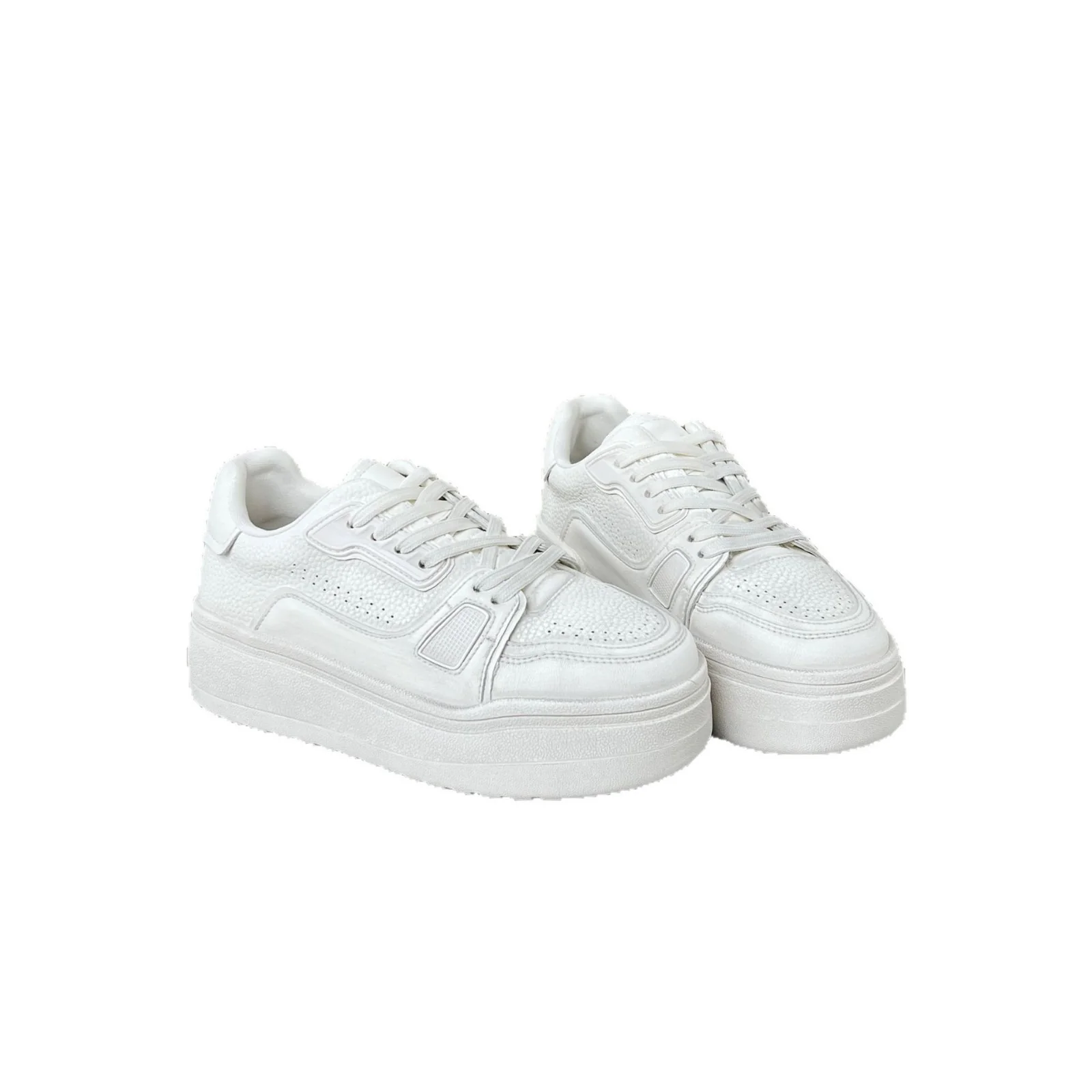 Damen Komfortable Plateau Sneakers mit atmungsaktivem Obermaterial Heidi Mode - Image 5