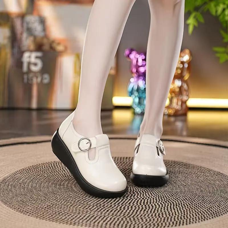 Damen Komfortable Schnür-Mokassins mit regulierbarem Riemen Heidi Mode - Image 3