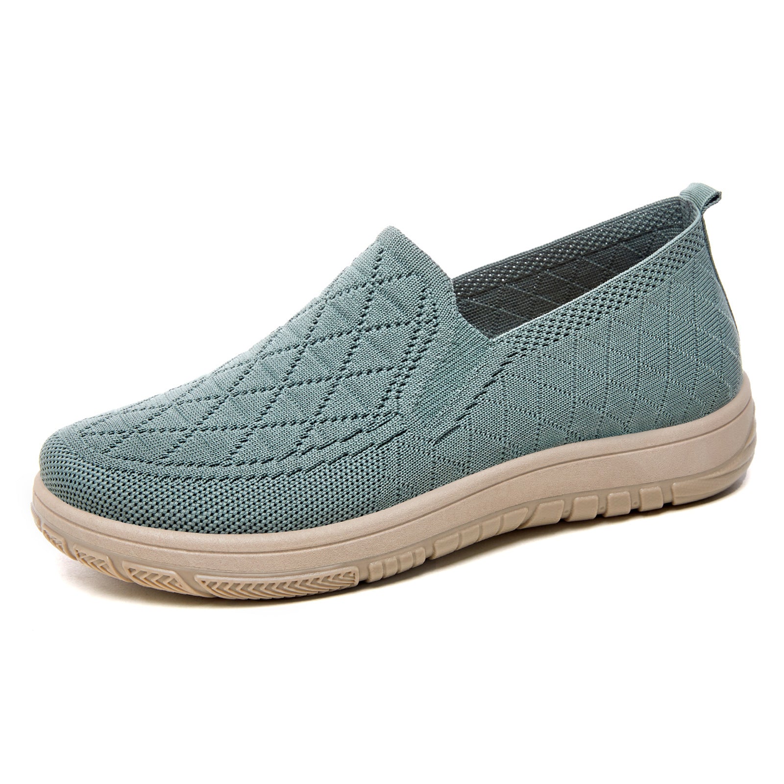 Damen Komfortable Slip-On Freizeitschuhe mit atmungsaktivem Strickdesign Heidi Mode - Image 4