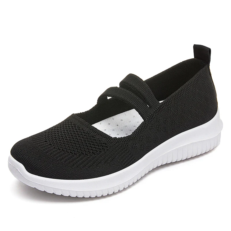 Damen Komfortable Slip-On Freizeitschuhe mit elastischen Riemen Heidi Mode - Image 6