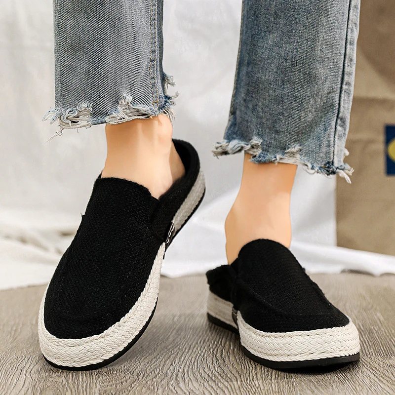 Damen Komfortable Slip-On Freizeitschuhe mit geflochtenem Design Heidi Mode - Image 3