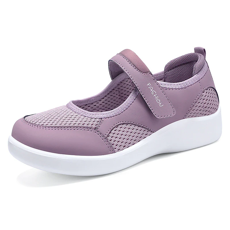 Damen Komfortable Slip-On Freizeitschuhe mit verstellbarem Klettverschluss Heidi Mode - Image 4