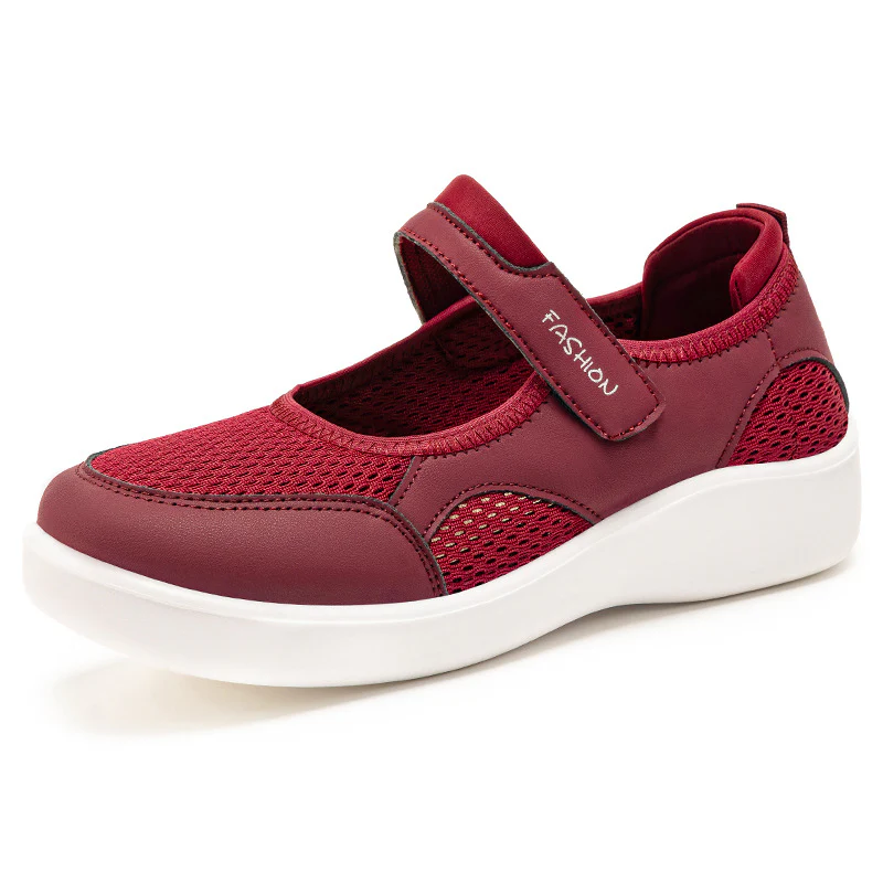 Damen Komfortable Slip-On Freizeitschuhe mit verstellbarem Klettverschluss Heidi Mode - Image 7