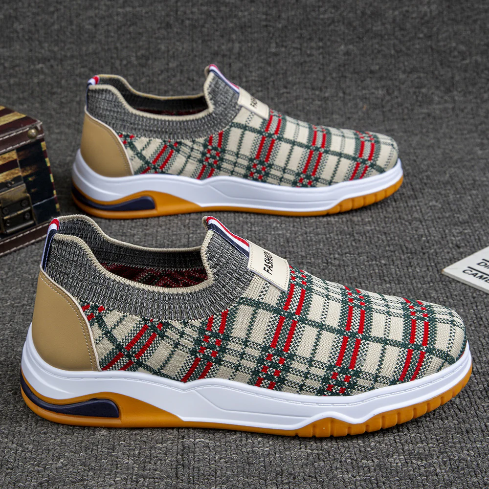 Damen Komfortable Slip-On Freizeitschuhe mit weichem Strick-Obermaterial und rutschfester Sohle Heidi Mode - Image 3