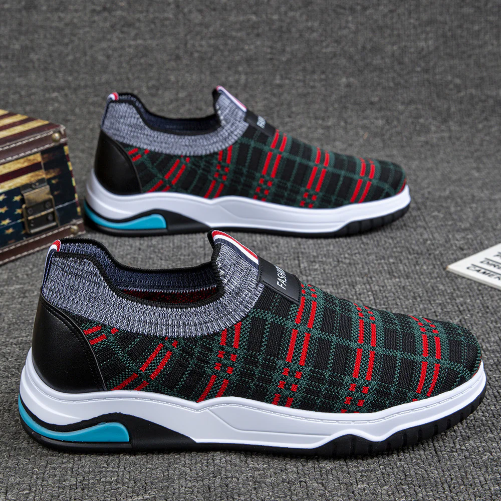 Damen Komfortable Slip-On Freizeitschuhe mit weichem Strick-Obermaterial und rutschfester Sohle Heidi Mode - Image 6
