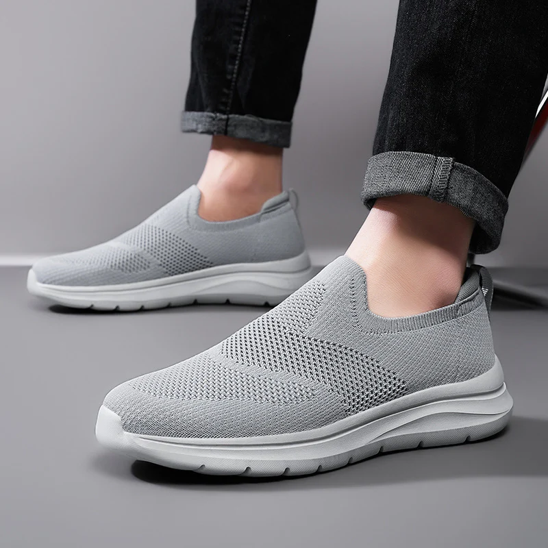 Damen Komfortable Slip-On Sneakers mit atmungsaktivem Obermaterial Heidi Mode