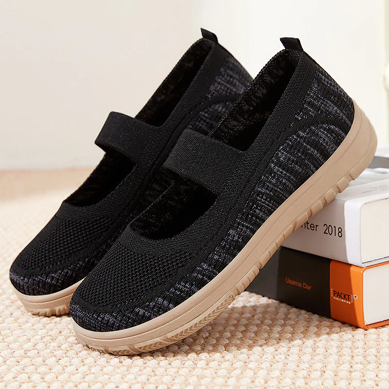 Damen Komfortable Slip-On Sneakers mit elastischem Riemen und atmungsaktivem Obermaterial Heidi Mode - Image 7