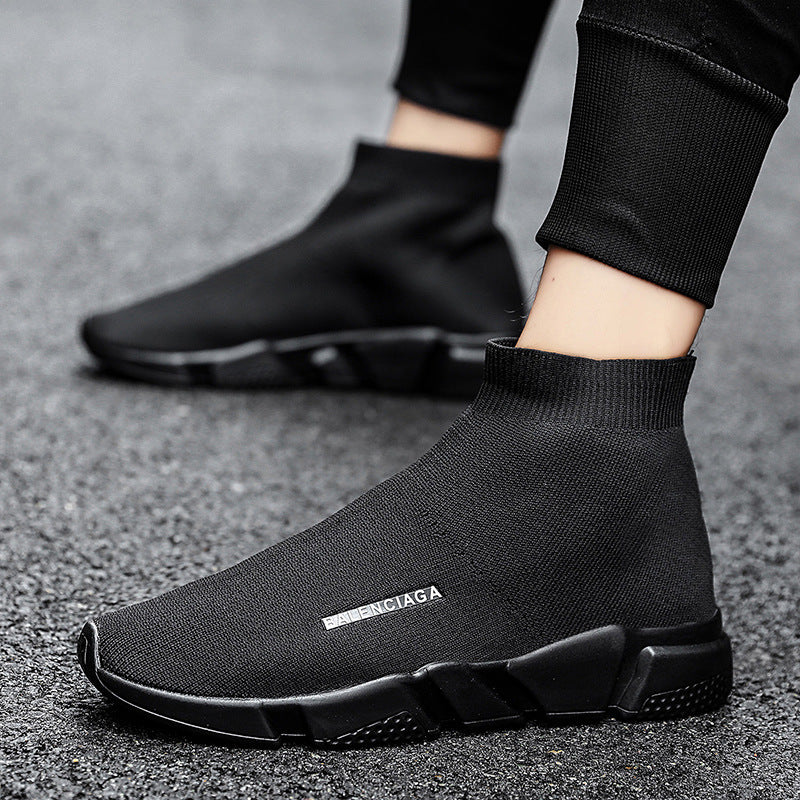 Damen Komfortable Slip-On Sneakers mit hohem Strickdesign Heidi Mode - Image 7
