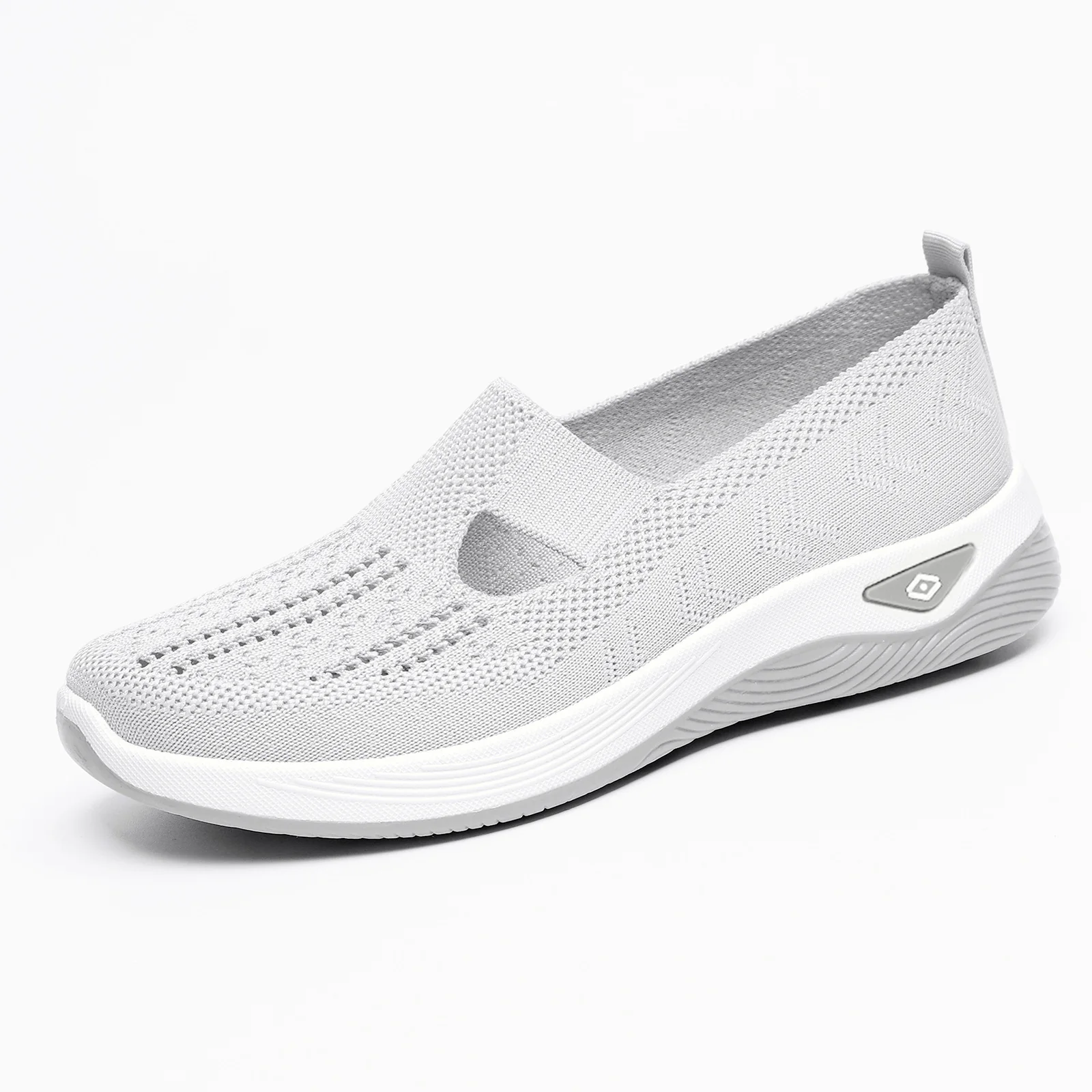 Damen Komfortable Slip-On Sneakers mit luftdurchlässigem Strickdesign Heidi Mode - Image 15