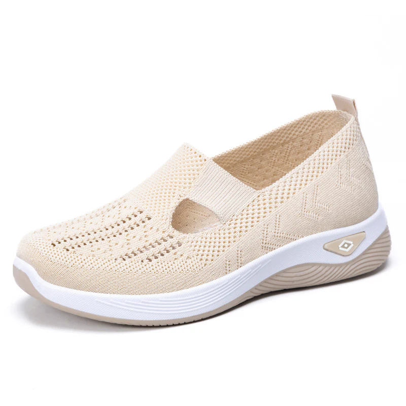 Damen Komfortable Slip-On Sneakers mit luftdurchlässigem Strickdesign Heidi Mode - Image 6