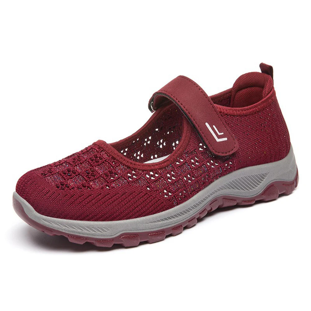 Damen Komfortable Slip-On Sportschuhe mit verstellbarem Klettverschluss und atmungsaktivem Obermaterial Heidi Mode - Image 4