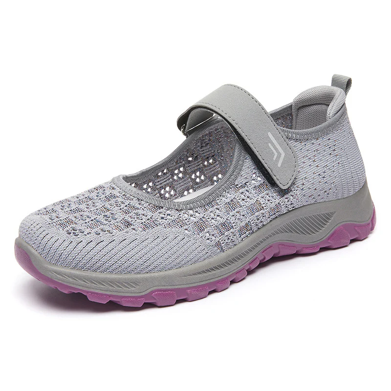 Damen Komfortable Slip-On Sportschuhe mit verstellbarem Klettverschluss und atmungsaktivem Obermaterial Heidi Mode - Image 7