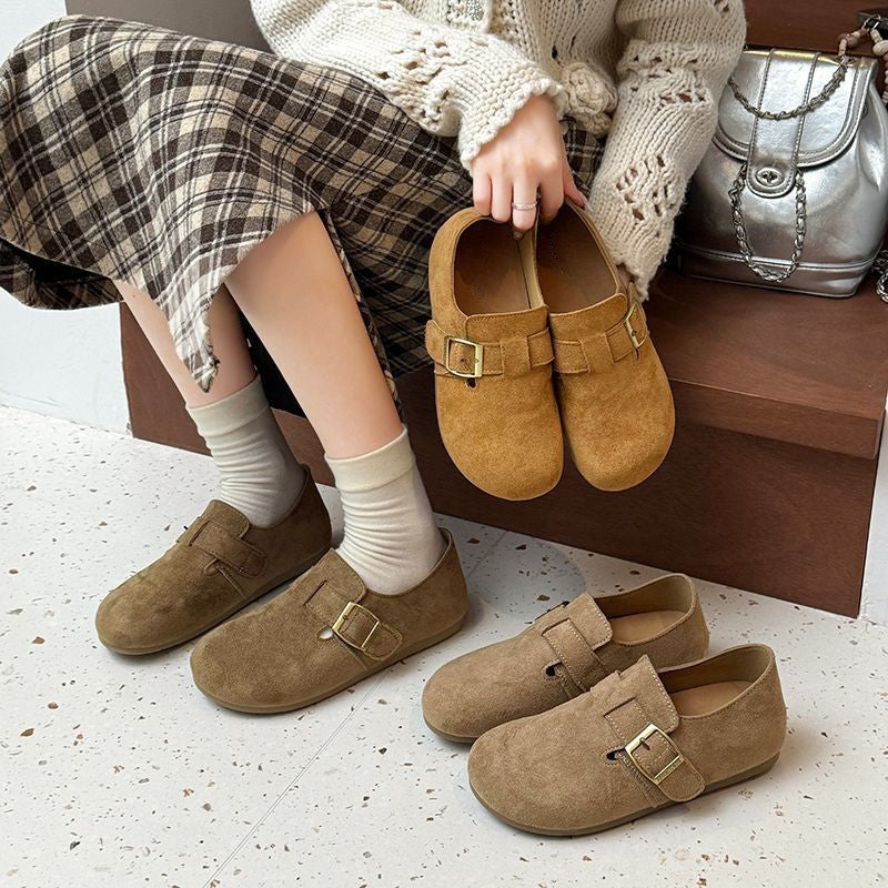 Damen Komfortable Slipper aus hochwertigem Wildleder Heidi Mode - Image 4