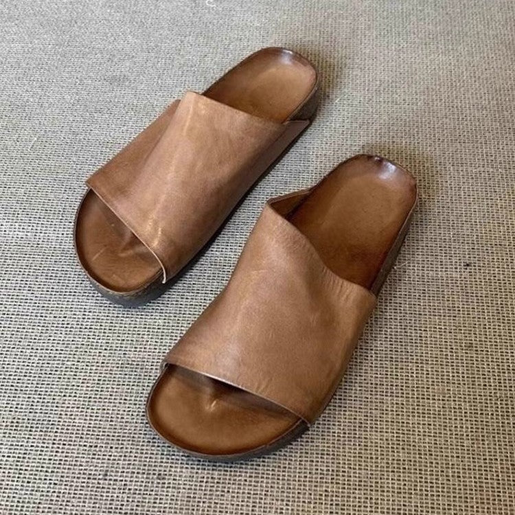 Damen Komfortable Slipper mit geschmeidiger Lederoberfläche und ergonomischem Fußbett Heidi Mode - Image 4