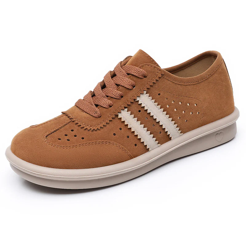 Damen Komfortable Sneaker aus Veloursleder mit atmungsaktiven Eigenschaften Heidi Mode - Image 5