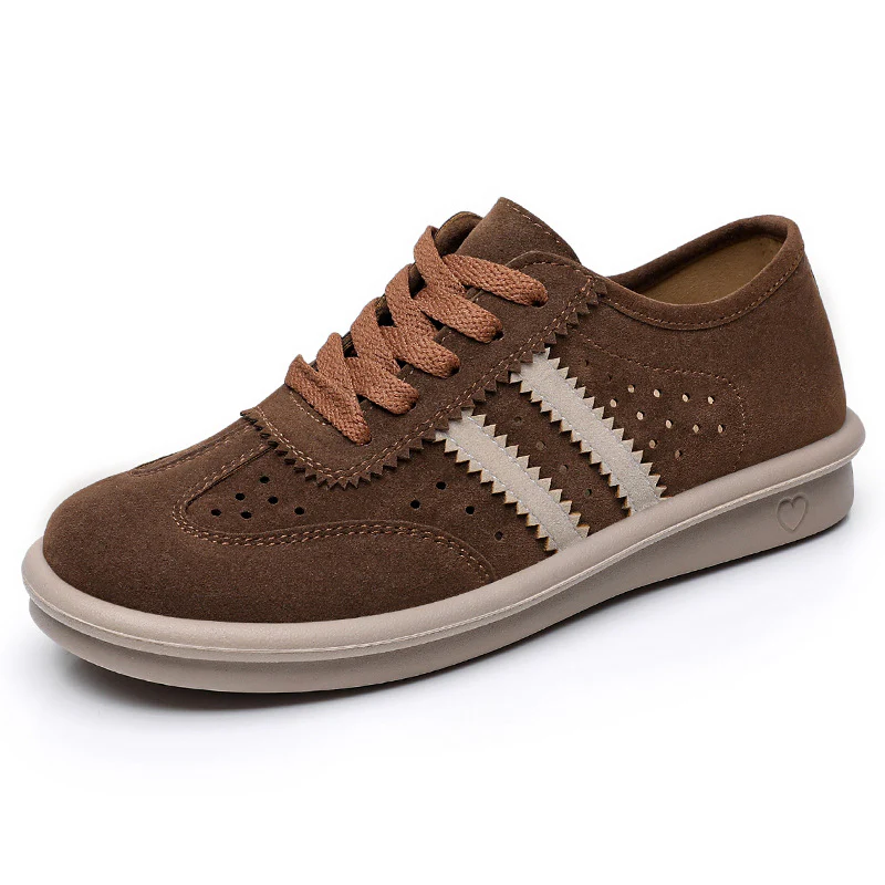 Damen Komfortable Sneaker aus Veloursleder mit atmungsaktiven Eigenschaften Heidi Mode - Image 7