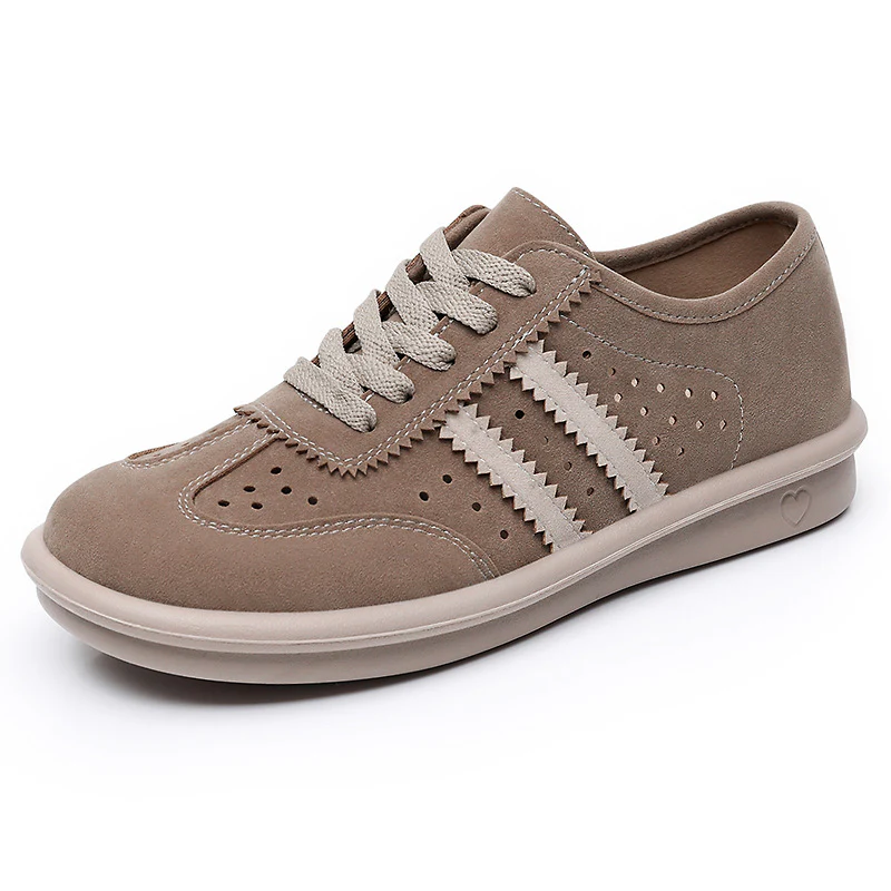 Damen Komfortable Sneaker aus Veloursleder mit atmungsaktiven Eigenschaften Heidi Mode - Image 8