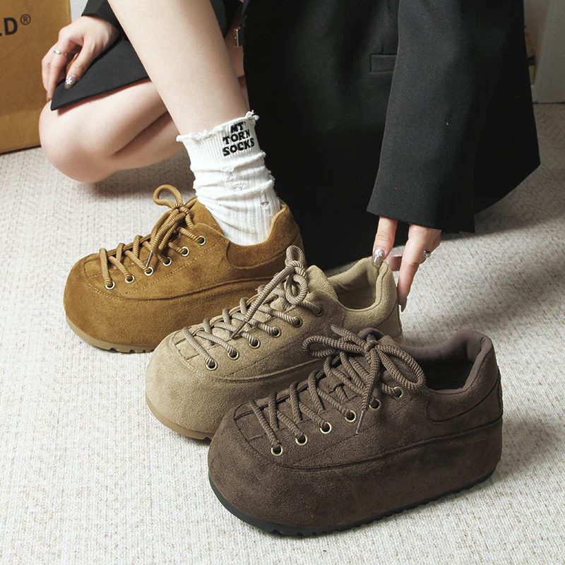 Damen Komfortable Sneaker aus weichem Wildleder Heidi Mode - Image 7