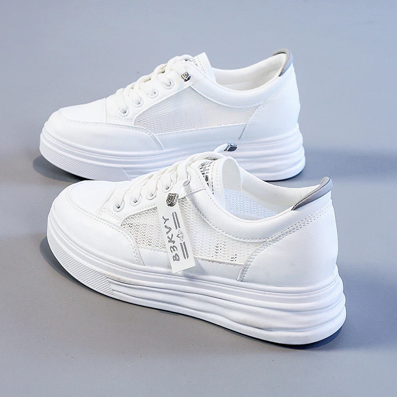 Damen Komfortable Sneaker mit atmungsaktivem Netz-Obermaterial und flexiblem Design Heidi Mode - Image 2