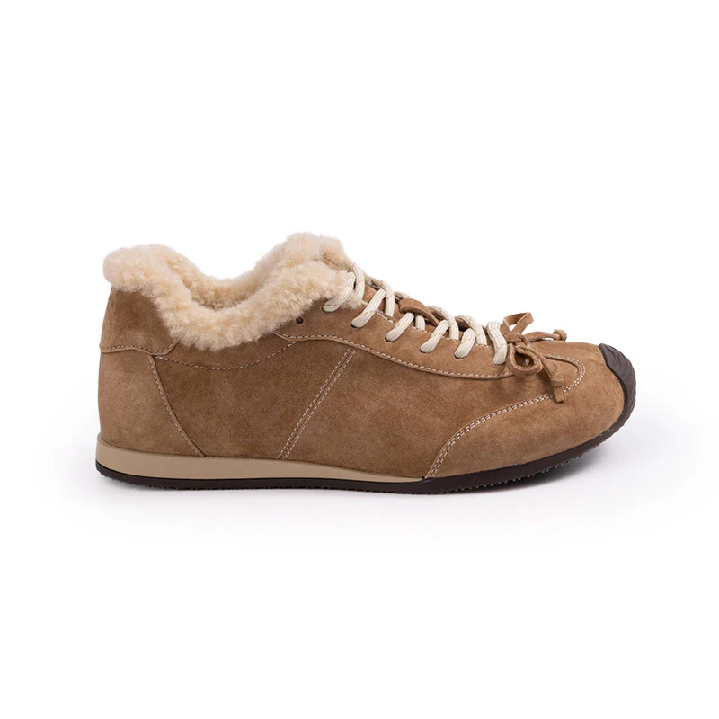 Damen Komfortable Sneaker mit flauschigem Innenfutter und modischem Design Heidi Mode - Image 5