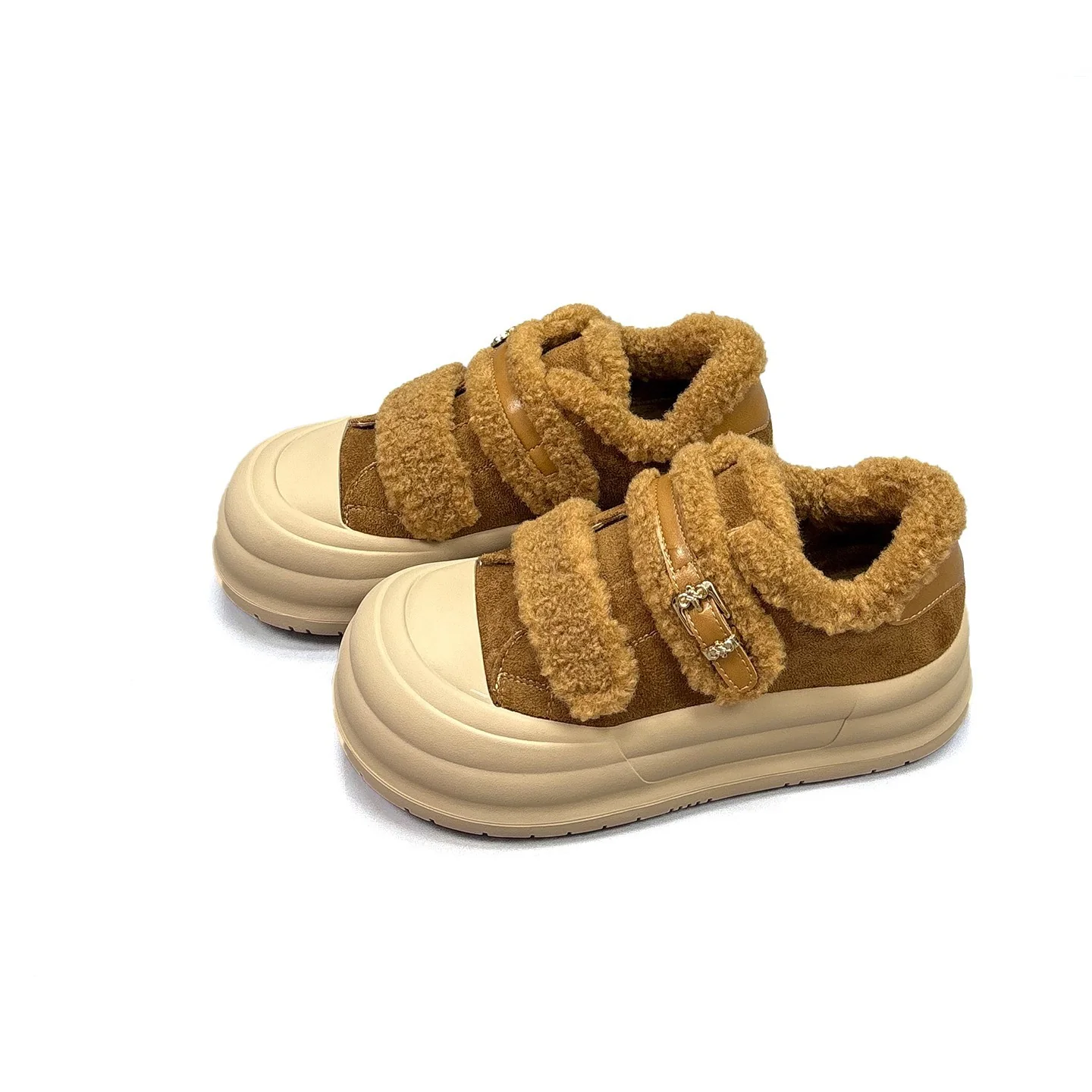 Damen Komfortable Sneaker mit kuscheligem Fleece-Futter und praktischen Klettverschlüssen Heidi Mode - Image 5