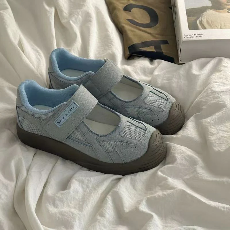 Damen Komfortable Sneakers mit praktischem Klettverschluss und atmungsaktiver Mesh-Oberfläche Heidi Mode - Image 2