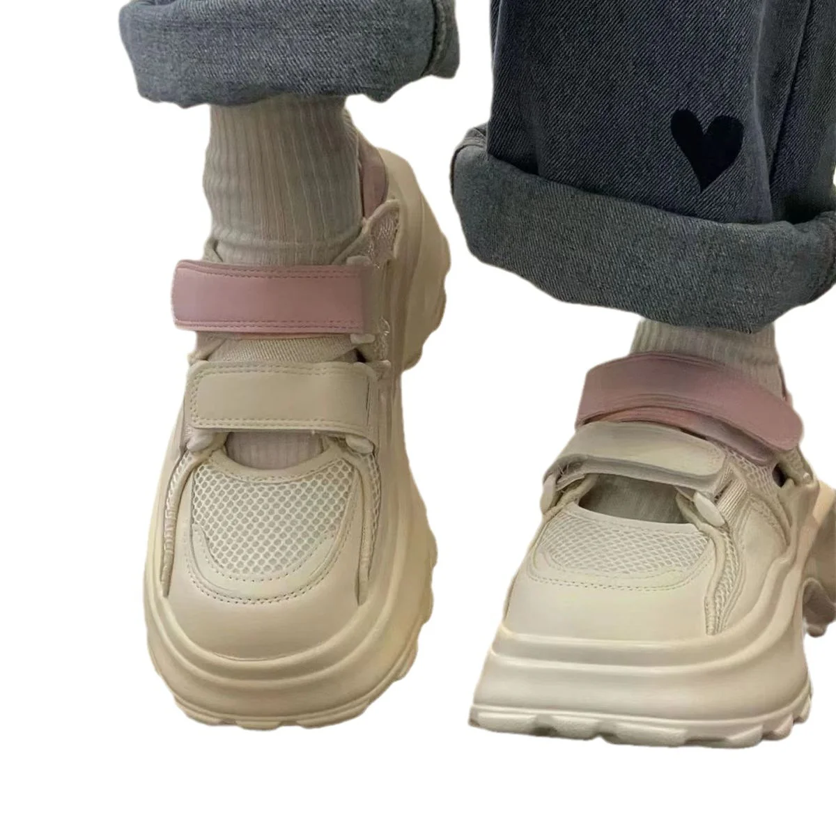 Damen Komfortable Sneakers mit verstellbarem Klettverschluss und atmungsaktivem Obermaterial Heidi Mode - Image 5