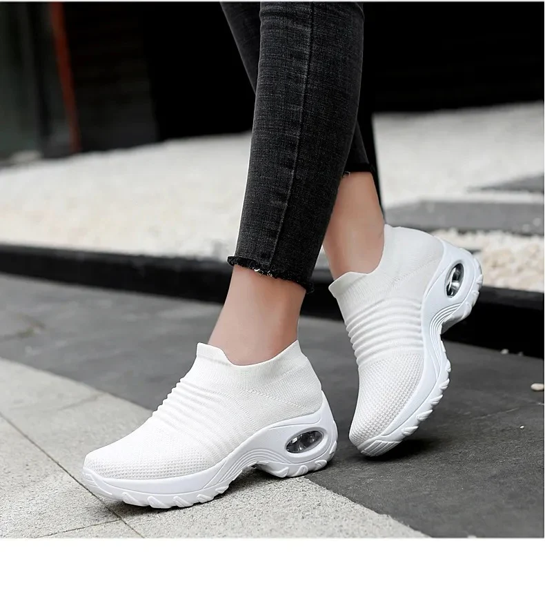 Damen Komfortable Sockensneaker mit atmungsaktivem Obermaterial Heidi Mode - Image 4