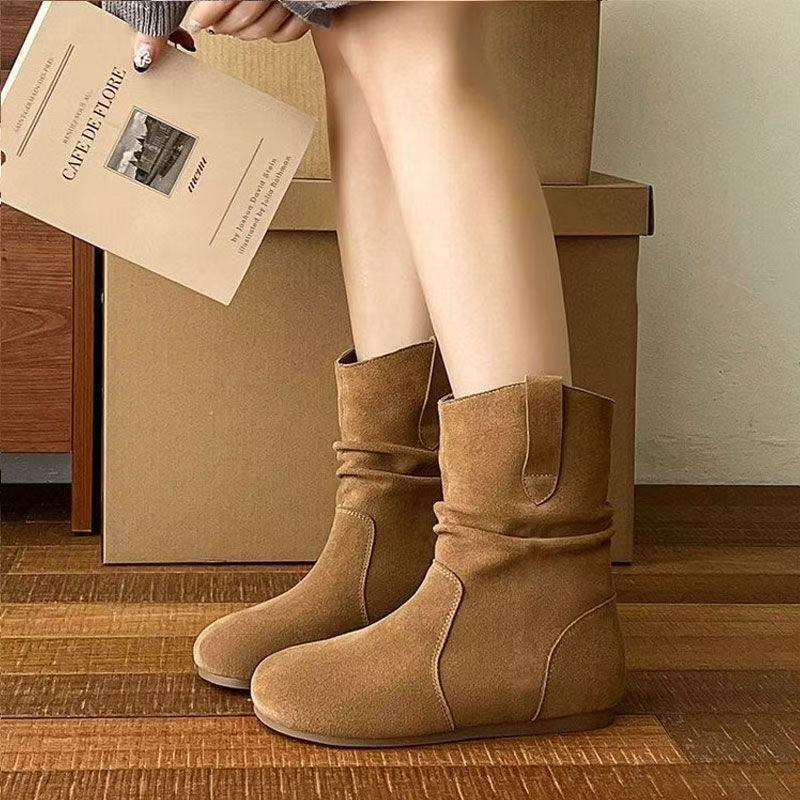 Damen Komfortable Stiefel mit lässigem Schlupfdesign Heidi Mode - Image 3
