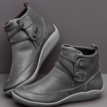 Damen Komfortable Stiefel mit modischem Schnallenverschluss Heidi Mode - Image 3