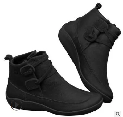 Damen Komfortable Stiefel mit modischem Schnallenverschluss Heidi Mode - Image 6