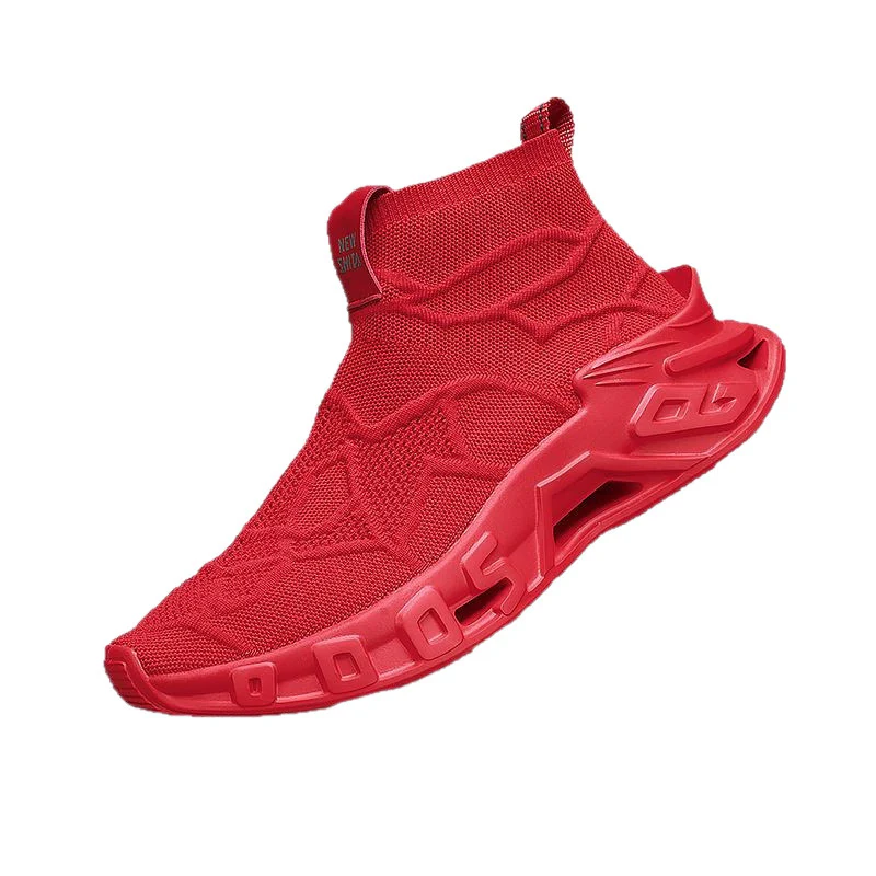 Damen Komfortable Strick-Sneaker mit hohem Schaft und flexiblem Design Heidi Mode - Image 5