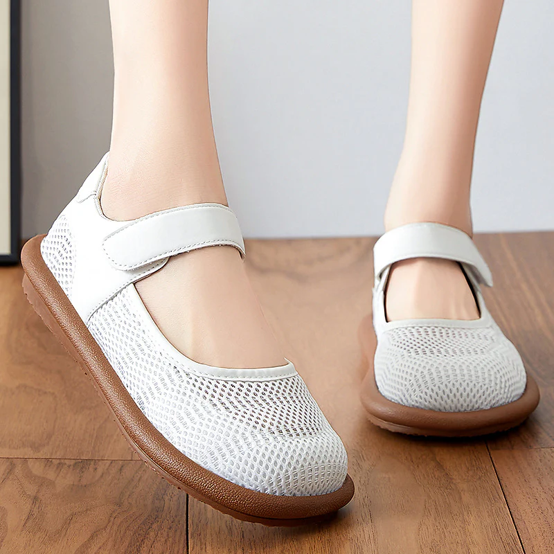 Damen Komfortable und atmungsaktive Klettverschluss-Schuhe Heidi Mode - Image 3