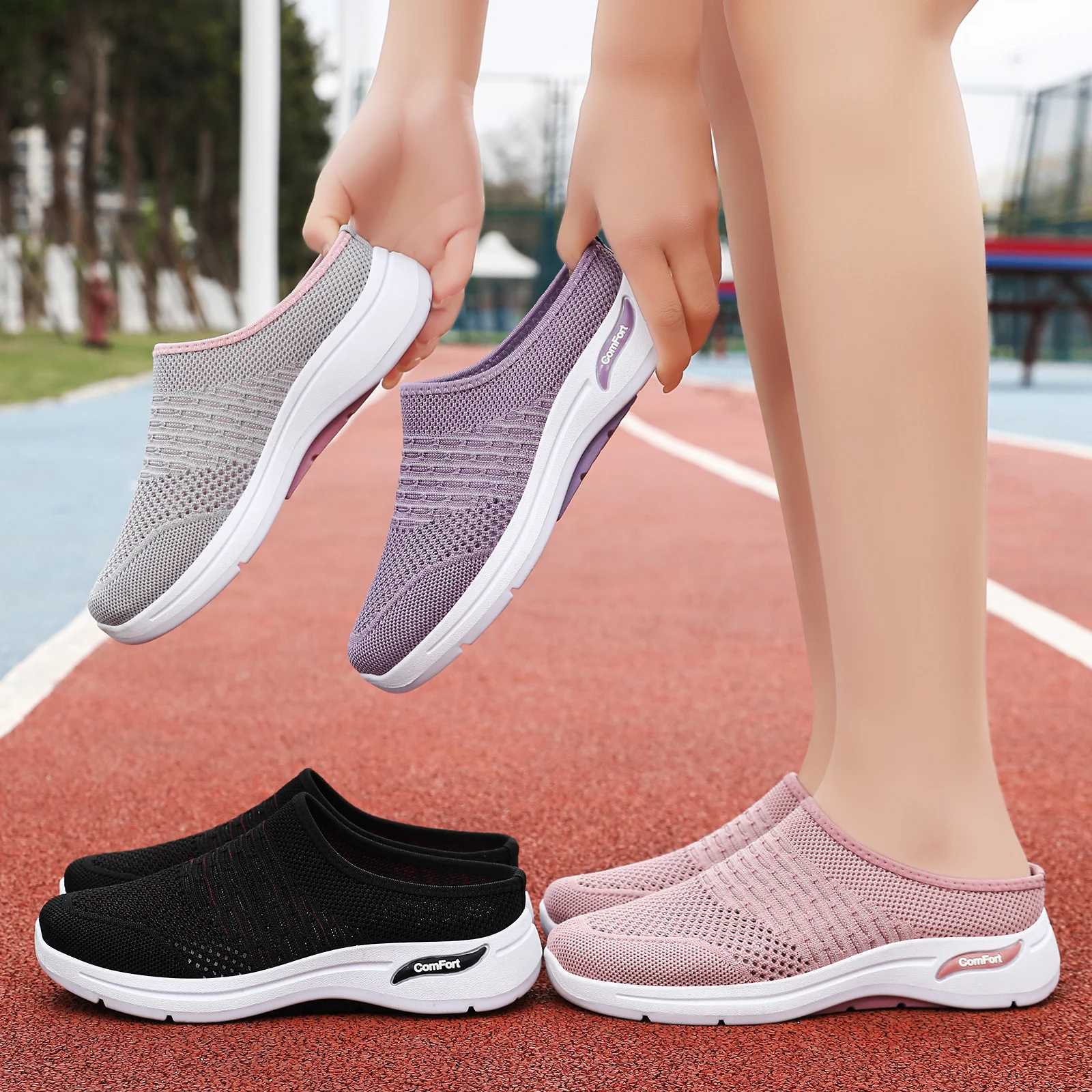 Damen Komfortable und atmungsaktive Slip-On Schuhe Heidi Mode - Image 4